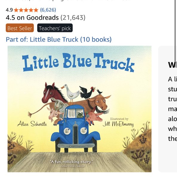 Little Blue Truck: A Lively Farm Adventure About Friendship, Kindness, and Helping Others in a Time of Need