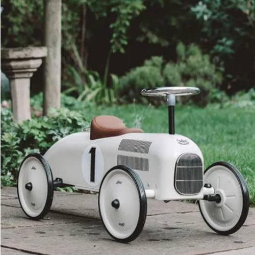 The White Ride-On Car Rider by Vilac