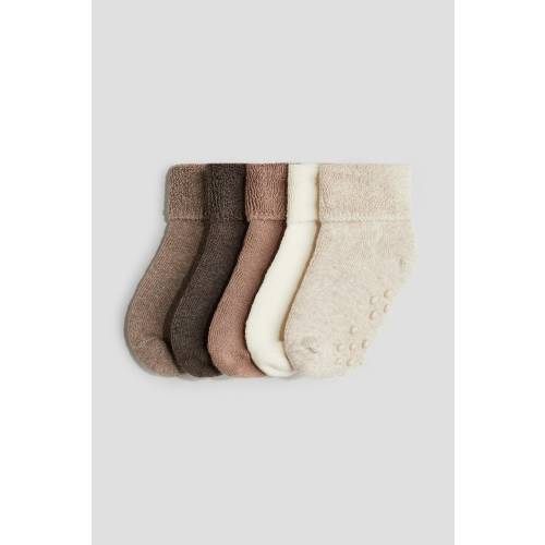 5-pack Non-slip Terry Socks