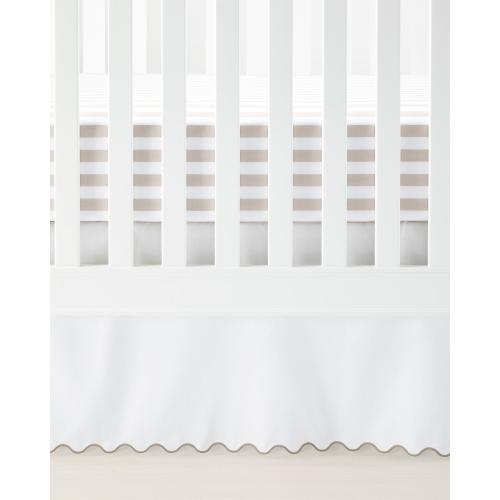 Wave Crib Skirt in Doe