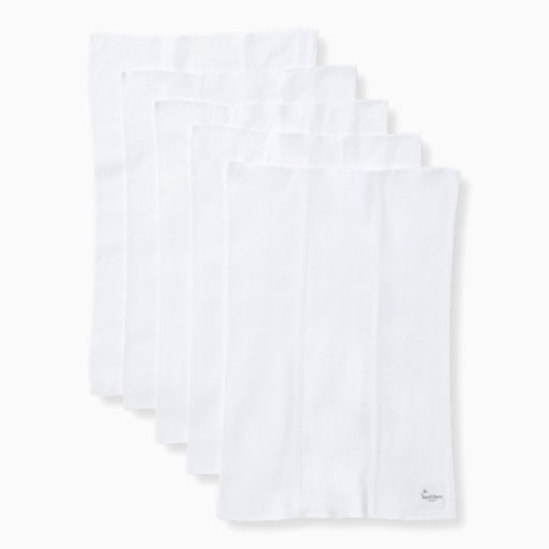 Burt's Bees Baby Organic Burp Cloth (5 Pack) - Cloud Solid