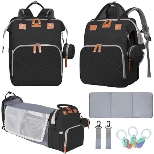 Baby Diaper Bags Diaper Bag Backpack for Baby Boy & Girls Black