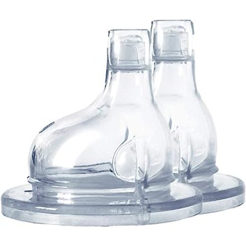 Pura Kiki XL Sipper Spouts - 100% Medical-Grade Silicone, Anti-Colic, Non Plastic Suitable for Babies, Kids, Toddlers, Preschoolers- 2-Pack