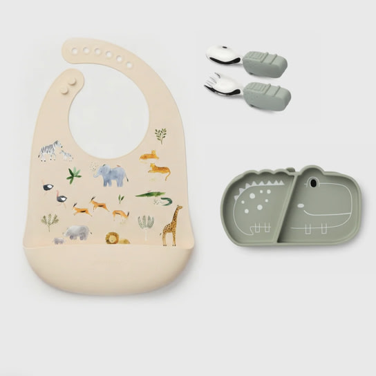 Baby Learning & Feeding Bundle - Aly Alligator