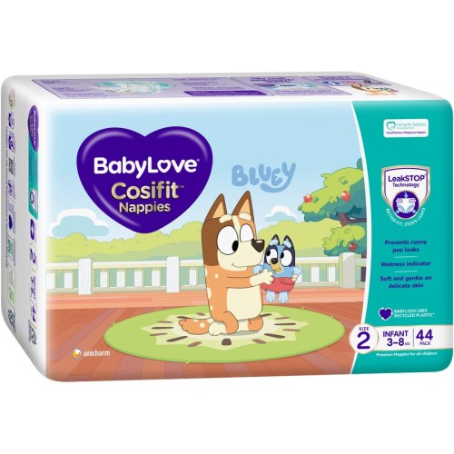BabyLove Cosifit Infant Nappies Size 2 (3-8kg) 44 pack