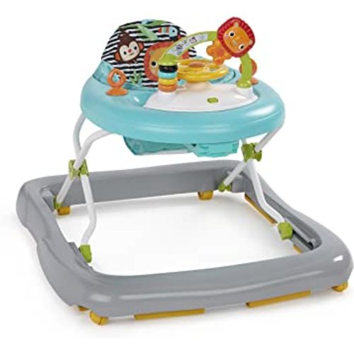 Bright Starts Zig Zag Zebra Walker with Easy Fold Frame for Storage, Ages 6 months +