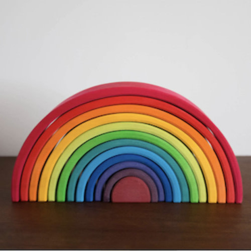Merci Milo Wooden Rainbow Large-Multi Color