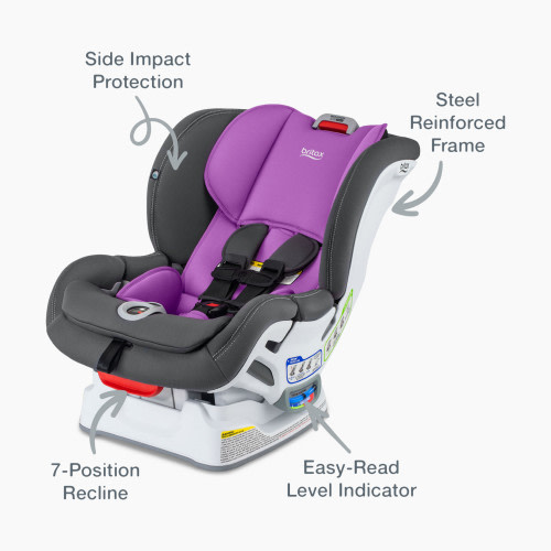 Britax Marathon Clicktight Convertible Car Seat - Mod Purple