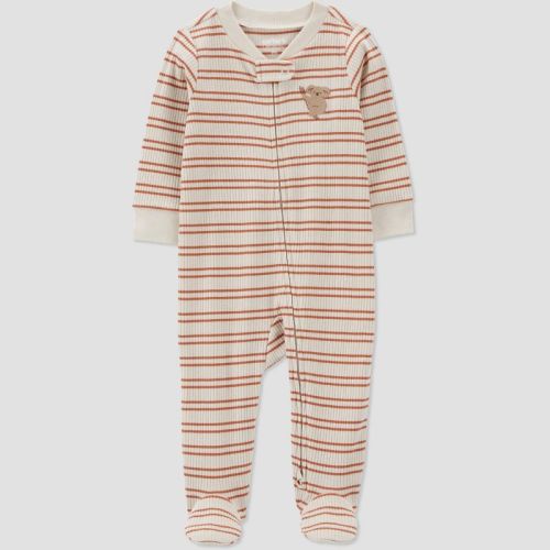 Carter's Just One You® Baby Boys' Striped Koala Footed Pajama - Brown, Size: 9M