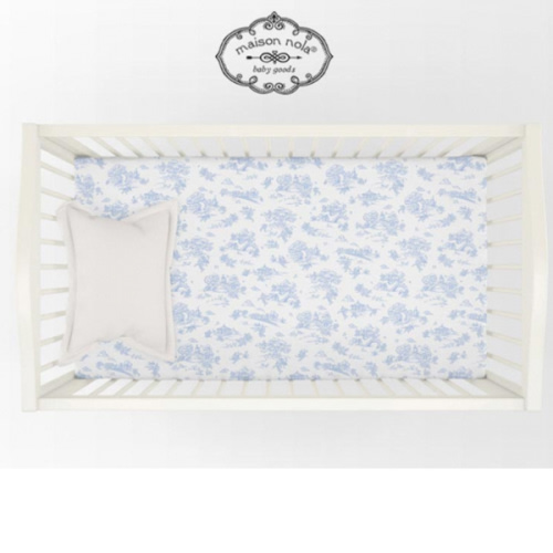 Storyland Toile Crib Fit Sheet | Maison Nola
