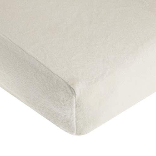 American Baby Company Heavenly Soft Chenille Fitted Crib Sheet 28" x 52", Warm and Cozy Neutral Chenille Sheet, Ivory, for Boys and Girls, Fits Crib and Toddler Bed mattresses