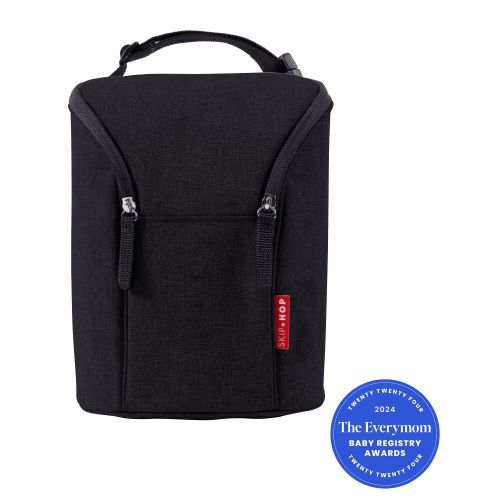 Black Grab & Go Double Bottle Bag | skiphop.com