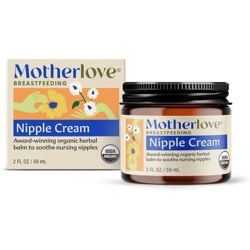 Motherlove Nipple Cream (2 oz) Organic Lanolin-Free Nipple Cream for Breastfeeding—Benefits Nursing & Pumping Moms