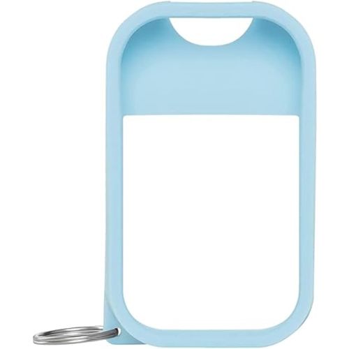 Touchland Mist Case for Power Mist and Glow Mist (1FL OZ), Protective and Stylish Hand Sanitizer Spray Accessory, Silicone Case with Keyring, Frosty Blue