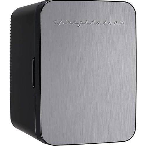 Frigidaire EFMIS188-SS 15 Can Mini Portable Fridge Cooler, 10L, 15-can Capacity, Brushed Stainless Rugged Finish