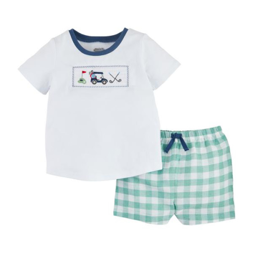 Golf Toddler Short Set | Mud Pie Store