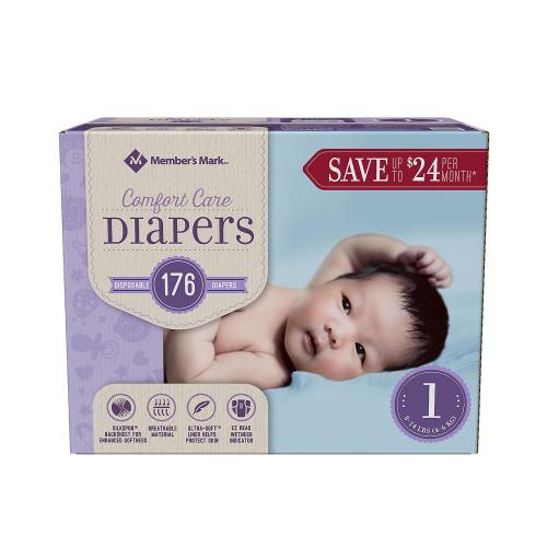 Member's Mark Premium Baby Diapers (Choose Your Size) - Sam's Club