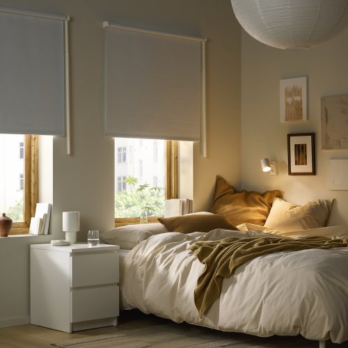 FRIDANS Blackout roller blind - white 122.0x195 cm (48x76 ¾ ")