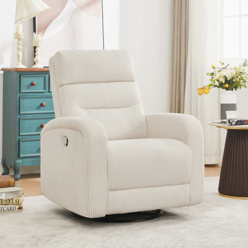 Ebern Designs Modern Swivel and Rocker Glider Recliner for Living Room & Reviews | Wayfair