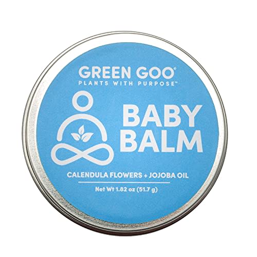 Green Goo Baby Balm, Organic Gentle Moisturizing & Soothing Baby Lotion, Helps Relieve Skin Irritations, 1.82 Oz Tin
