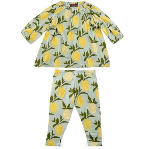 Lemon Organic Cotton Dress & Legging Set
