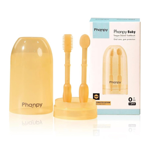 Phanpy Silicone Baby Tongue Cleaner and Toothbrush - Newborn to 12 Months, Oral & Mouth Cleaner