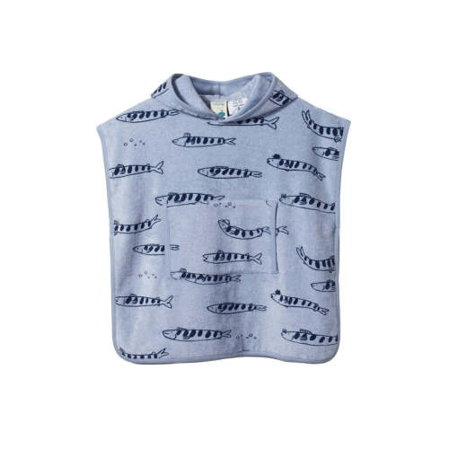 Organic Cotton Poncho Towel - South Seas Print Terry – Manymoons