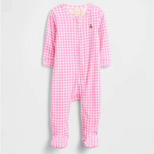 Baby Print Two-Way Zip One-Piece