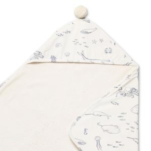 Hooded Towel Life Aquatic - Mini Jake