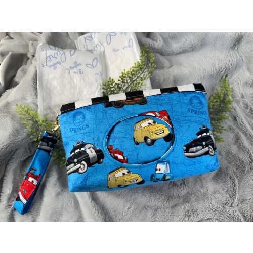 Baby wipe diaper bag Disney Cars inspired