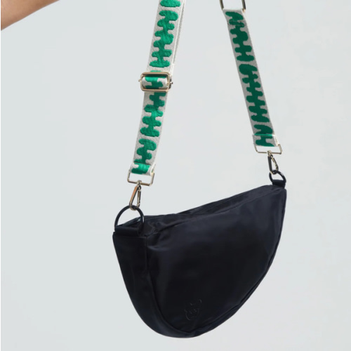 BLACK CROSSBODY DIAPER BAG