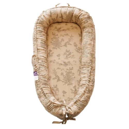 Infant Lounger, Baby Nest Cover for Baby Girls & Boys, Newborn Essentials for Baby 0-12 Months, 100% Cotton Breathable (Poem_Muslin)