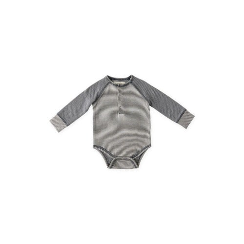 Sailor Stripe Raglan Sleeve Organic Cotton Bodysuit, 0-3M