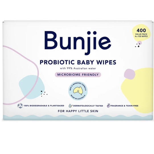 Bunjie Probiotic Baby Wipes 240 Wipes | Mother & Baby | Priceline