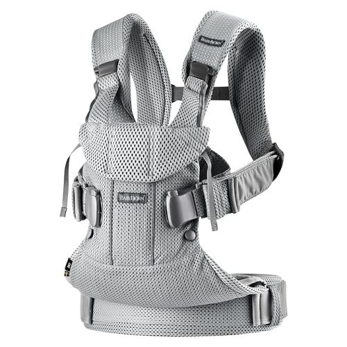 BabyBjörn New Baby Carrier One Air 2019 Edition, Mesh, Silver, One Size(Pack of 1) - 3D Mesh