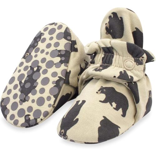 Zutano Unisex Organic Cotton Baby Booties With Gripper Soles