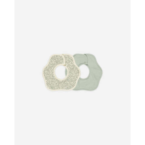 Flower Bib, 2 Pack || Green Garden, Sage