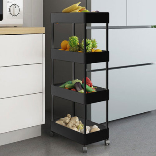 BOJUNTAN Baby Diaper Caddy Organizer and Storage - 3 Tier Rolling Cart with Dividers and Drawers, 13"D x 31.89"W x 33.5"H | Wayfair