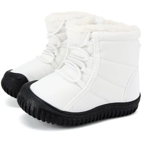 BMCiTYBM Toddler Baby Snow Boots Winter Shoes Boys Girls Cold Weather Baby Faux Fur Shoes