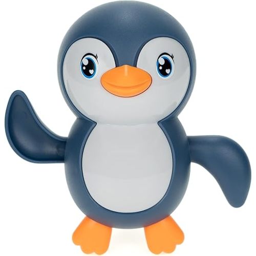DUCKBOXX XX Bath Toys Wind up Backstroke Swimming Penguins for Kids 18M+ (Blue)