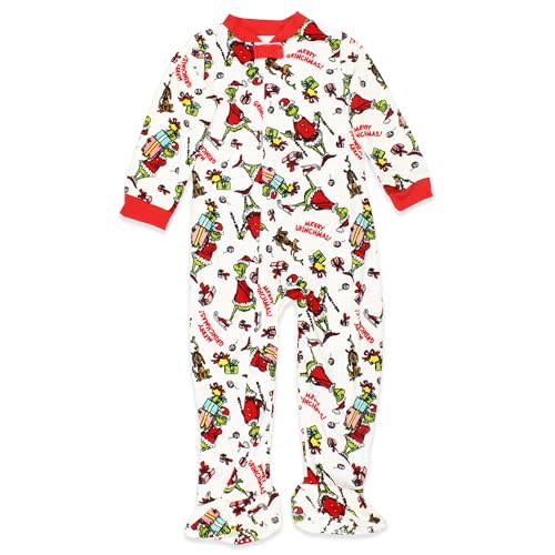 Dr. Seuss The Grinch Santa Baby Toddler Velour Holiday Sleeper