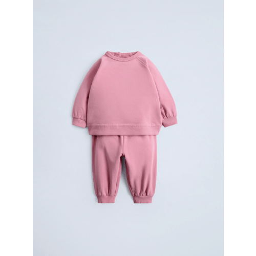 SWEATSHIRT AND JOGGER PANTS MATCHING SET - Pink | ZARA United States
