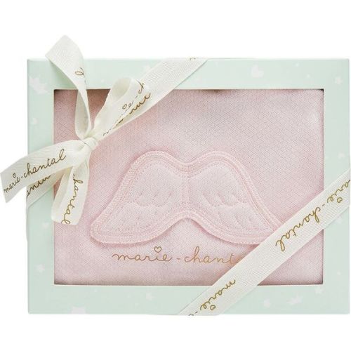 Pointelle Angel Wing Sleepsuit in Pink - Marie-Chantal | Maisonette