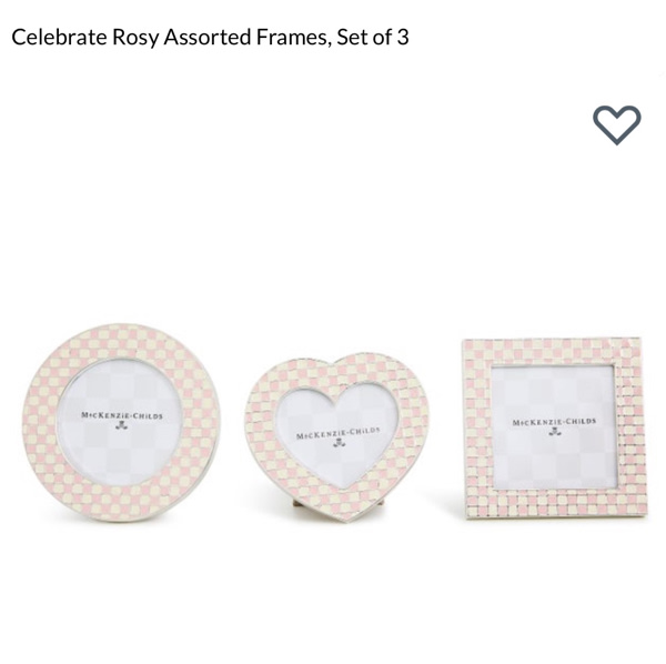 MacKenzie-Childs | Celebrate Rosy Assorted Frames, Set of 3