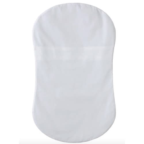 HALO - Bassinest Fitted Sheet | 100% Organic Cotton -White - white ,