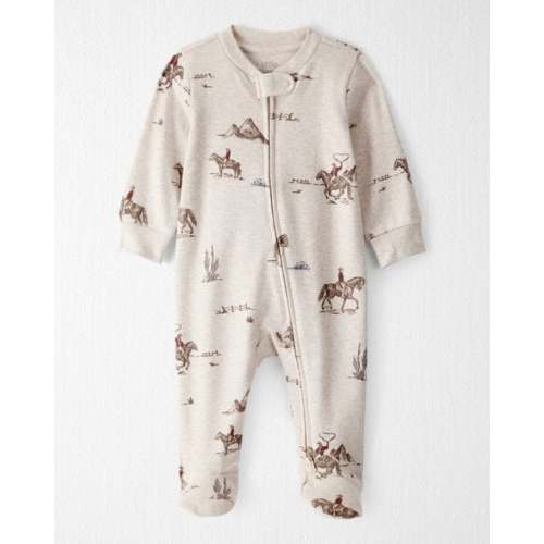 Baby Organic Cotton Sleep & Play Pajamas in Western Rodeo Print - Little Planet | Carter's