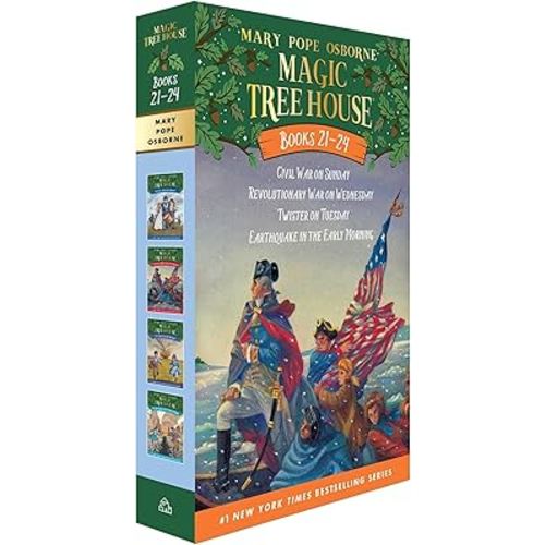Magic Tree House Books 21-24 Boxed Set: American History Quartet: 9780385389570: Osborne, Mary Pope, Murdocca, Sal: Books