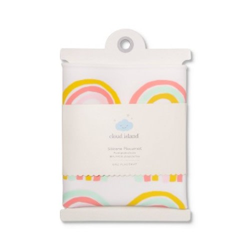 Silicone Place Mat with Decal-Rainbow Silk Screen - Cloud Island™