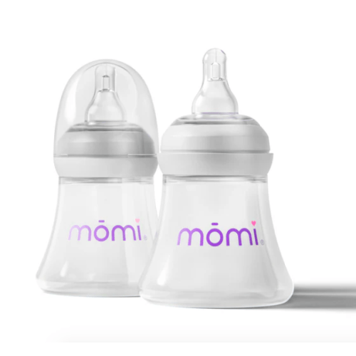 mōmi breast-like bottle, 5oz 2-set