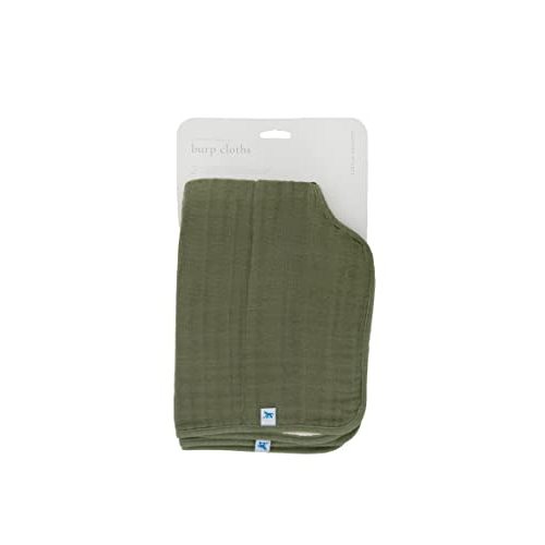 Little Unicorn Ultra-Absorbent Premium Burp Cloth 2 Pack | Soft on Baby's Skin | Larger Size | Ergonomic Design | Set of 2 (Fern)